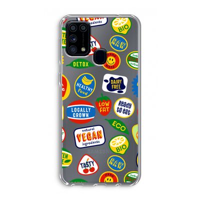 Fruitsticker: Samsung Galaxy M31 Transparant Hoesje