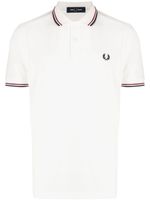 Fred Perry polo en coton à bordures contrastées - Blanc