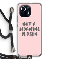Morning person: Xiaomi Mi 11 Transparant Hoesje met koord