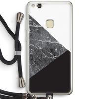 Combinatie marmer: Huawei Ascend P10 Lite Transparant Hoesje met koord