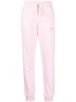 PINKO pantalon de jogging à imprimé Love Birds - Rose