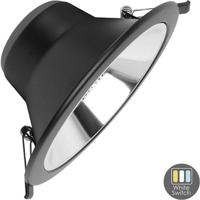 Enzo Cct led downlighter zwart reflector 15w tri-white dimbaar - led2511