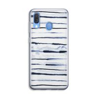 Ink Stripes: Samsung Galaxy A40 Transparant Hoesje