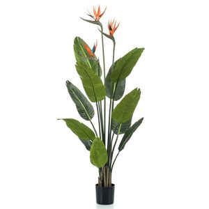 Emerald Kunstplant met pot en bloemen Strelitzia 120 cm