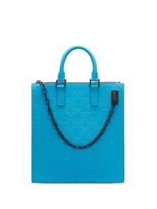 Louis Vuitton Pre-Owned sac cabas monogrammé Taurillon Sac Plat pre-owned (2019) - Bleu