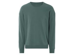 LIVERGY Herensweater van zachte interlockkwaliteit (Groen, M)