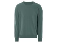 LIVERGY Herensweater van zachte interlockkwaliteit (Groen, S)