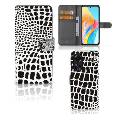 OPPO A98 5G | Telefoonhoesje | Met pasjeshouder | Slangenprint