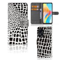 OPPO A98 5G | Telefoonhoesje | Met pasjeshouder | Slangenprint