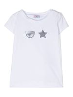 Chiara Ferragni Kids t-shirt en coton à ornements - Blanc - thumbnail