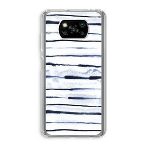 Ink Stripes: Xiaomi Poco X3 Pro Transparant Hoesje