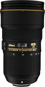 Nikon AF-S NIKKOR 24–70 mm 1:2.8E ED VR SLR Standaardzoomlens Zwart