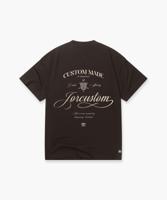 Jorcustom Handscript Loose Fit T-Shirt Heren Bruin - Maat XL - Kleur: Bruin | Soccerfanshop
