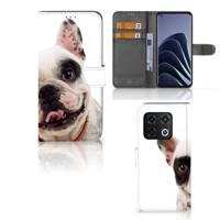 OnePlus 10 Pro | Telefoonhoesje | Met pasjeshouder | Franse Bulldog
