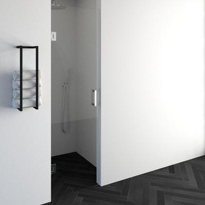BRAUER Void nisdeur helder glas 60x200 omkeerbaar incl. glascoating chroom GS-VON1H60200CE
