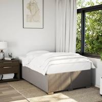 Bedframe zonder matras 120x200 cm stof taupe