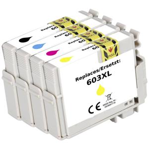 Renkforce Inktcartridge vervangt Epson 603, T03U5, T03U1, T03U2, T03U3, T03U4 Compatibel Combipack Zwart, Cyaan, Magenta, Geel RF-5655902