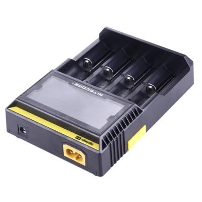 Nitecore D4 Intelligent Digi Smart Charger with LCD Display for 14500 16340 (RCR123) 18650 22650 26650 Ni-MH and Ni-Cd (AA AAA) Battery