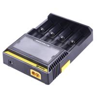 Nitecore D4 Intelligent Digi Smart Charger with LCD Display for 14500 16340 (RCR123) 18650 22650 26650 Ni-MH and Ni-Cd (AA AAA) Battery