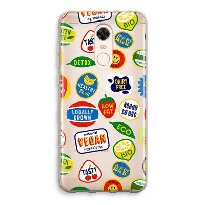 Fruitsticker: Xiaomi Redmi 5 Transparant Hoesje