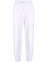 MSGM pantalon de jogging à logo imprimé - Blanc