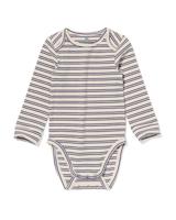 HEMA Meegroeiromper ecovero™ strepen gebroken wit (gebroken wit)