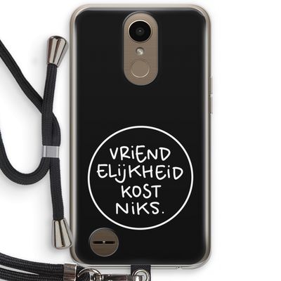 Vriendelijkheid: LG K10 (2017) Transparant Hoesje met koord