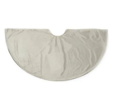 BOOMKLEED FLUWEEL D120CM TAUPE