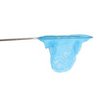Telescopisch visnet/schepnet - blauw - metaal - 38 tot 86 cm - uitschuifbaar Telescopisch visnet/schepnet - blauw - metaal - 38 tot 86 cm - uitschuifbaar