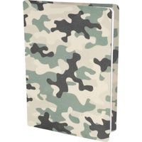 Camouflage rekbare boekenkaften A4 - 6 stuks - thumbnail
