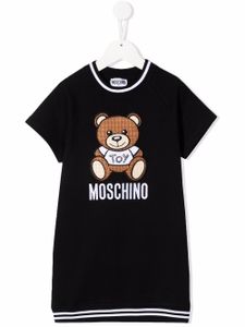 Moschino Kids robe à imprimé Teddy Bear - Noir