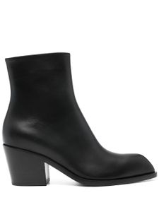 Gianvito Rossi bottines Wednesday en cuir - Noir