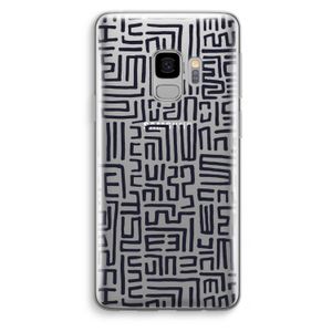 Moroccan Print: Samsung Galaxy S9 Transparant Hoesje