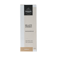 Massageolie belaste spieren glas met pomp 100 Milliliter