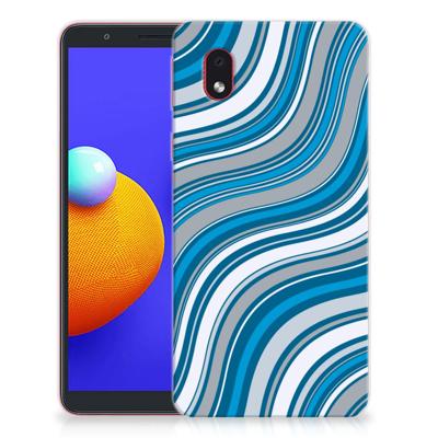Samsung Galaxy A01 Core | TPU bumper | Waves Blue