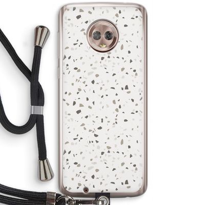 Terrazzo N°14: Motorola Moto G6 Transparant Hoesje met koord