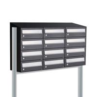 Allux Hive Set 3-Breed, 4-Hoog Met Dak Op Statief Zwart - 40030070_3x4ds