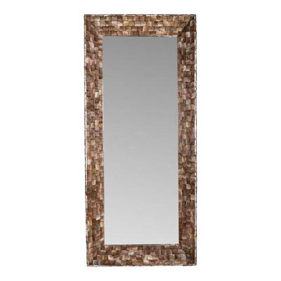 Chelsae Bronzen poly rechthoekige schelpspiegel