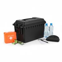 Nood Pakket opberg box kist - waterdicht - kunststof - 36 x 19 x 22 cm - 14 liter