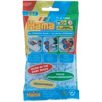 Hama Strijkkralen 1000 Stuks Blauw Glow