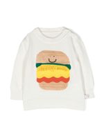 Stella McCartney Kids pull Burger en maille intarsia - Blanc - thumbnail