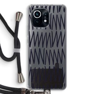 Marrakech Zigzag: Xiaomi Mi 11 Transparant Hoesje met koord