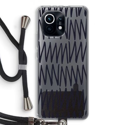 Marrakech Zigzag: Xiaomi Mi 11 Transparant Hoesje met koord