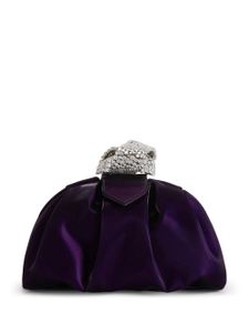 Giuseppe Zanotti pochette Tobiko en velours - Violet