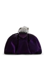 Giuseppe Zanotti pochette Tobiko en velours - Violet - thumbnail