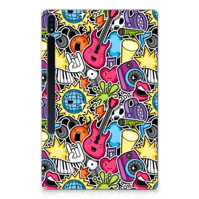 Samsung Galaxy Tab S7 Plus | S8 Plus Leuke Siliconen Hoes Punk Rock Samsung Galaxy Tab S7 Plus | S8 Plus Leuke Siliconen Hoes Punk Rock