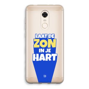 Laat de zon in je hart: Xiaomi Redmi 5 Transparant Hoesje