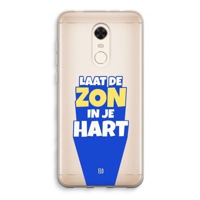 Laat de zon in je hart: Xiaomi Redmi 5 Transparant Hoesje