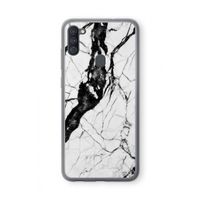 Witte marmer 2: Samsung Galaxy A11 Transparant Hoesje