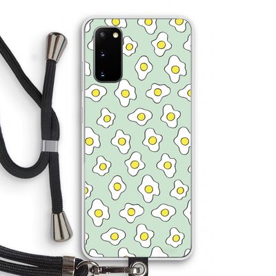 Spiegeleitjes: Samsung Galaxy S20 Transparant Hoesje met koord